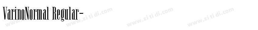 VarinoNormal Regular字体转换